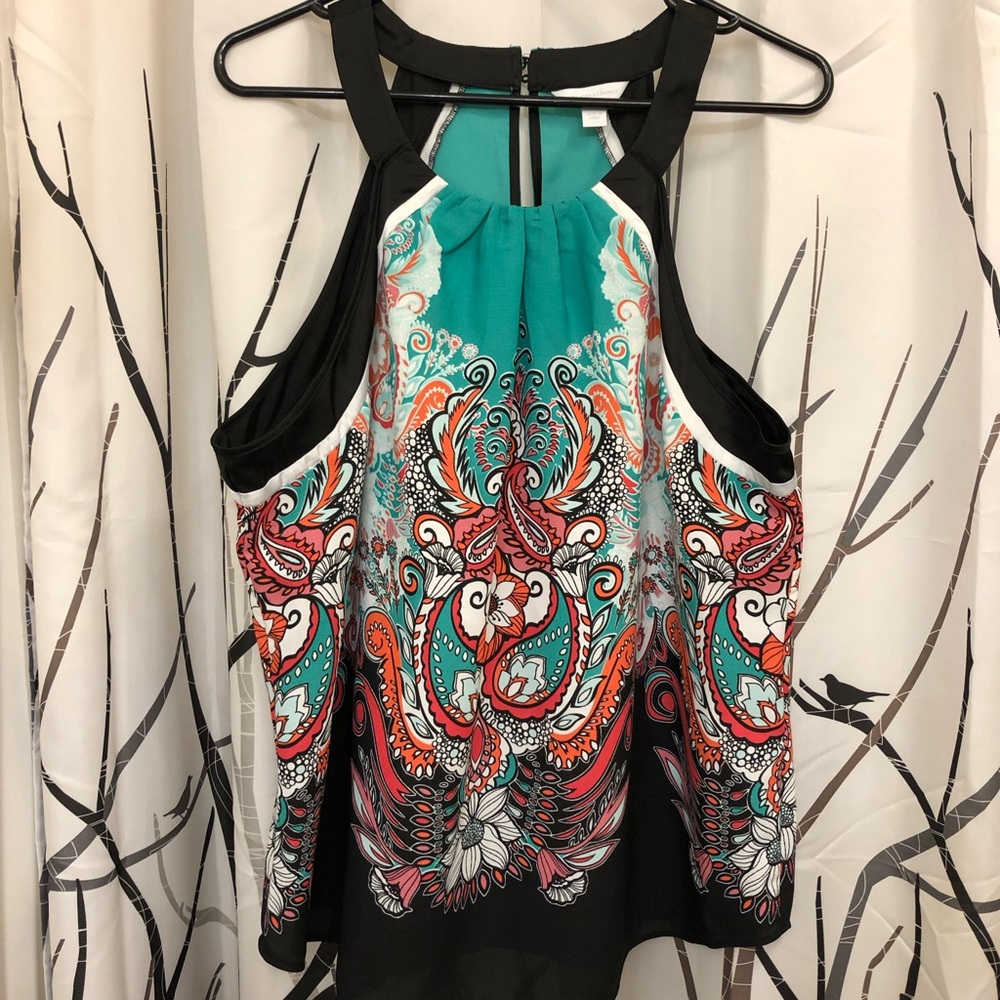 Women’s NY&Co XL floral print halter top.